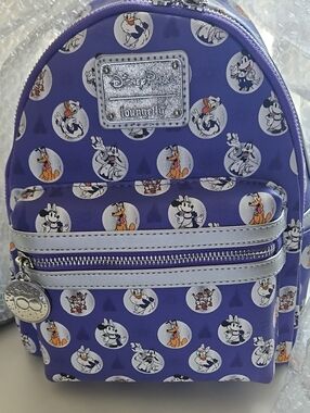 NWT Disney 100th Loungefly Purple Disney Parks Character Mini Backpack